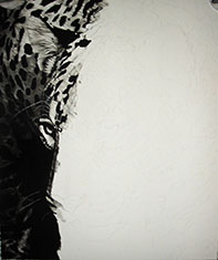 Steps in the process of charcoal art